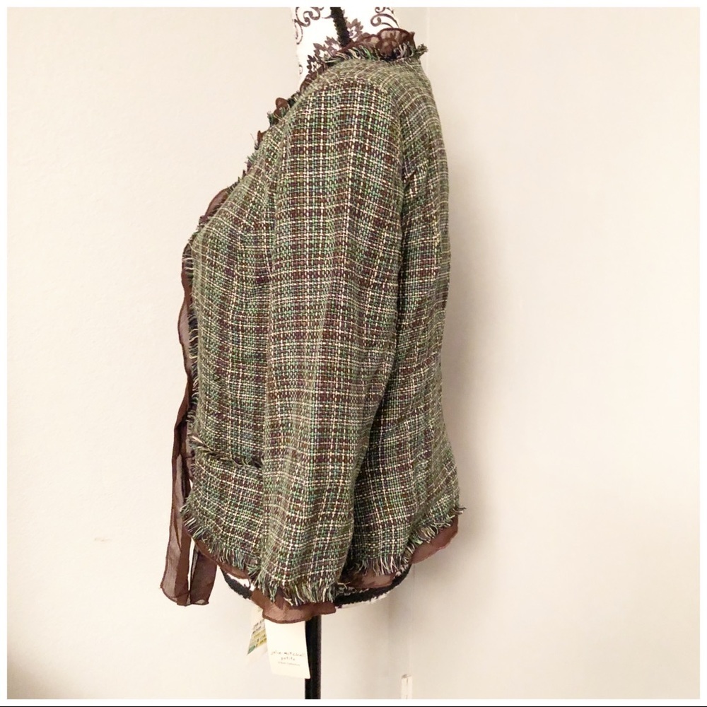 Julie Mitchell Tweed Jacket Sz 14P NWT - Picture 4 of 7
